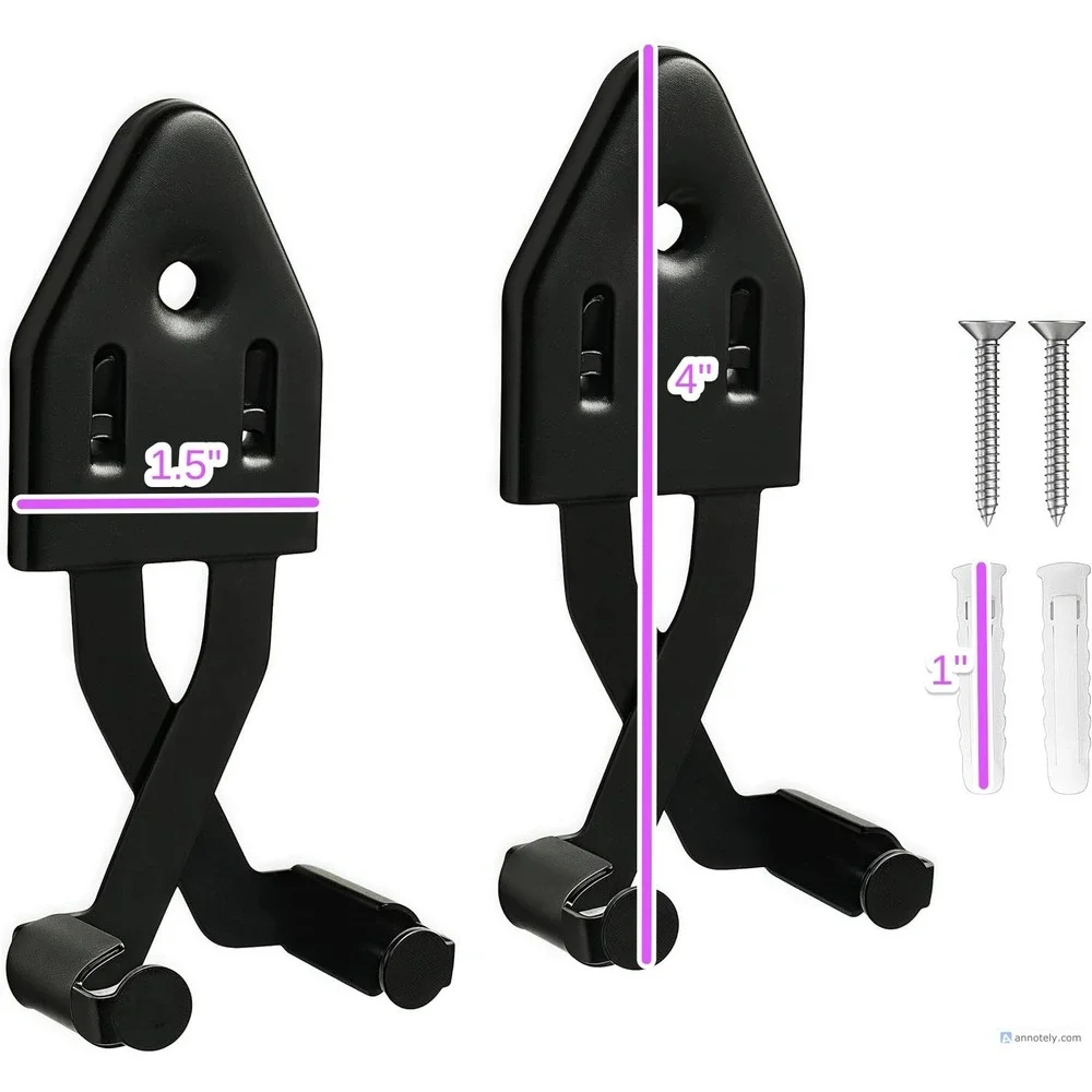 Adjustable Vertical Sword Dagger Axe Wall Mount Hanger Medieval Display Set of 2
